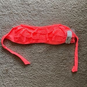 NWT Orangish Pink Bikini Top